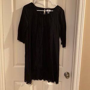 Old Navy black dress Small lined. 100% cotton lining 100% polyester